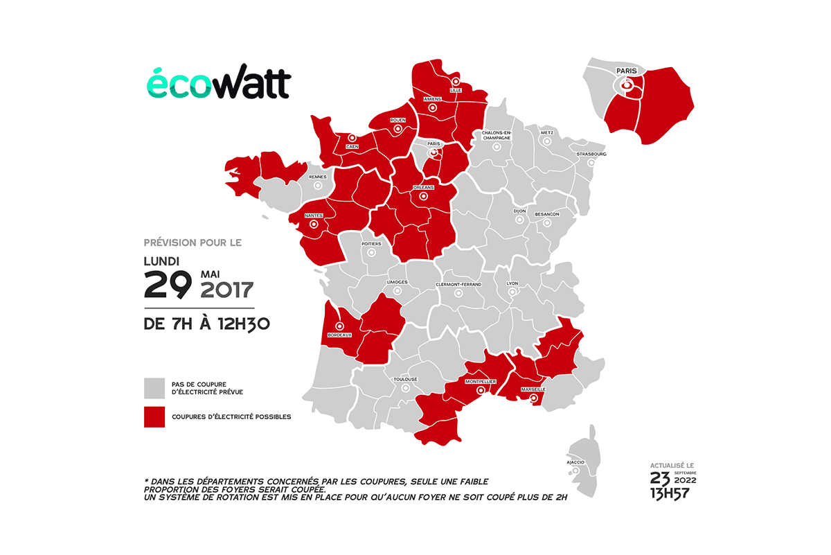 Délestage du réseau électrique